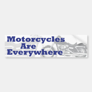 Adesivo Para Carro As motocicletas estão em toda parte