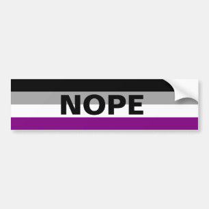 Adesivo Para Carro Ás "NOPE"