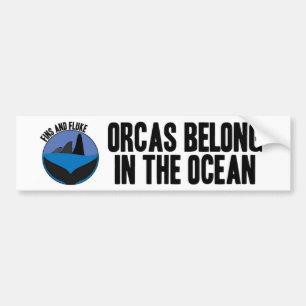 Adesivo Para Carro As orcas pertencem no autocolante no vidro