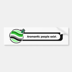 Adesivo Para Carro As pessoas de Aromantic do Pop-Acima existem