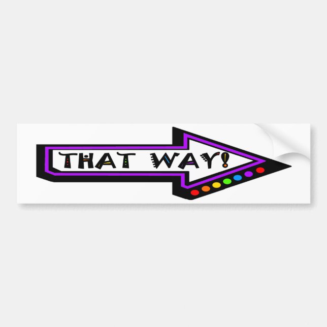 ADESIVO PARA CARRO ASSIM É QUE O BUMPER STICKER (Frente)
