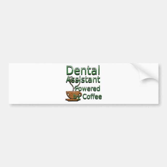 Adesivo Para Carro Assistente dental psto pelo café (Frente)