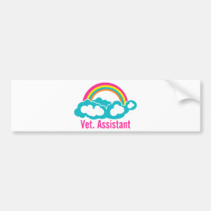 Adesivo Para Carro Assistente veterinário Rainbow