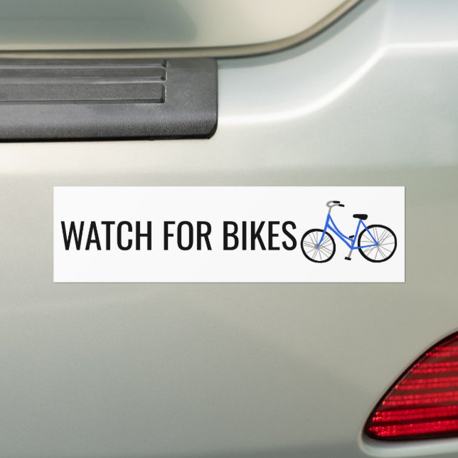 Adesivo Para Carro ASSISTIR A BIKES CICLO-Bicicleta Azul (No carro)