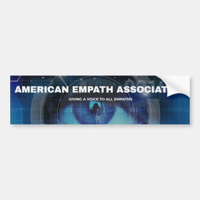 Adesivo Para Carro Associação de Empath do americano -- Receba a (Frente)
