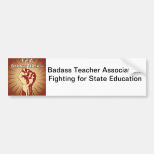 Adesivo Para Carro Associação do professor de Badass
