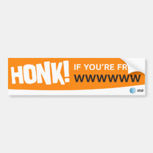 Adesivo Para Carro AT&T honk se etiqueta