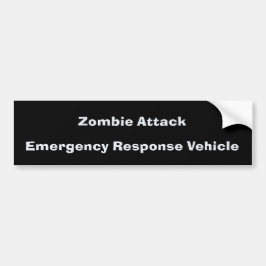 Adesivo Para Carro Ataque BumperSticker do zombi
