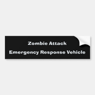 Adesivo Para Carro Ataque BumperSticker do zombi