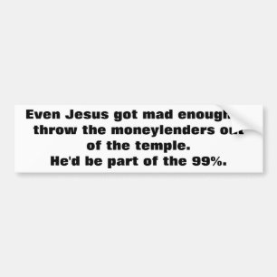 Adesivo Para Carro Até Jesus jogou os Moneylenders para fora