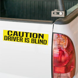 Adesivo Para Carro atenção motorista é cego
