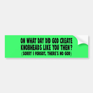 Adesivo Para Carro Ateu