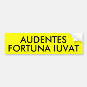ADESIVO PARA CARRO AUDENTES FORTUNA IUVAT