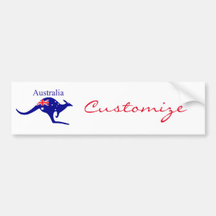 Adesivo Para Carro Australia Flag Kangaroo Thunder_Cove