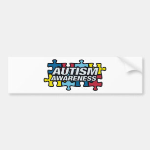 Adesivo Para Carro Autismo Quebra-cabeça de consciência com autocolan