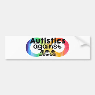 Adesivo Para Carro Autistics contra o ABA