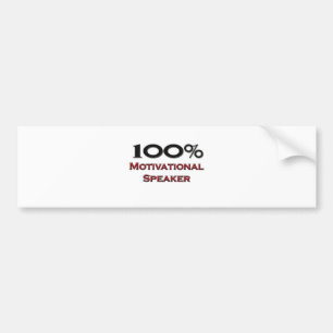 Adesivo Para Carro Auto-falante inspirador de 100 por cento