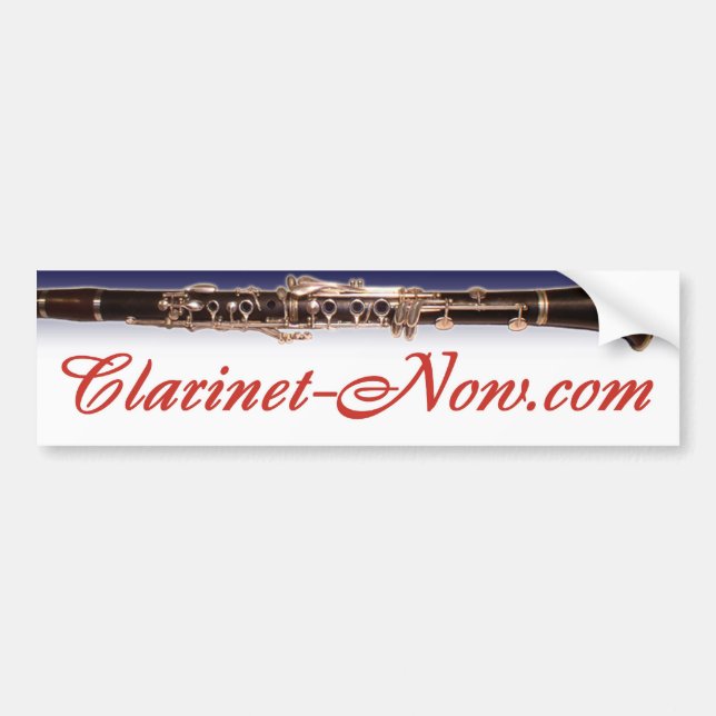Adesivo Para Carro Autocolante Clarinet-Now.com (Frente)
