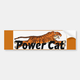 Adesivo Para Carro Autocolante de Bumper Power Cat