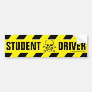 Adesivo Para Carro Autocolante de choques de driver para estudantes