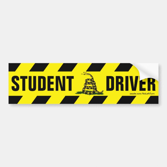 Adesivo Para Carro Autocolante de choques de driver para estudantes (Frente)
