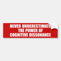 Autocolante de Dissonância Cognitiva