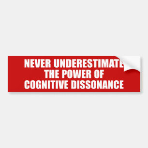 Adesivo Para Carro Autocolante de Dissonância Cognitiva