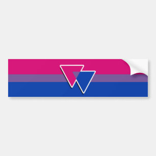 Adesivo Para Carro Autocolante do Orgulho Bissexual