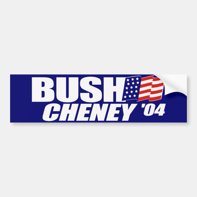 Adesivo Para Carro Autocolante no vidro traseiro 2004 de Bush Cheney (Frente)