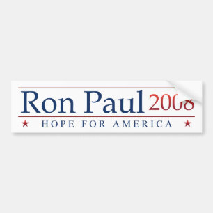 Adesivo Para Carro Autocolante no vidro traseiro 2008 de Ron Paul