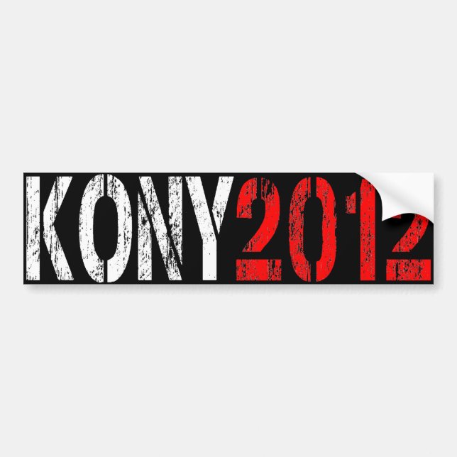 ADESIVO PARA CARRO AUTOCOLANTE NO VIDRO TRASEIRO 2012 DE KONY (Frente)