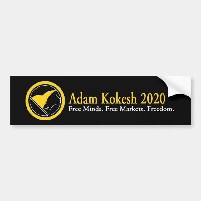 Adesivo Para Carro Autocolante no vidro traseiro 2020 de Adam Kokesh (Frente)