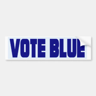 Adesivo Para Carro Autocolante no vidro traseiro azul do voto para a