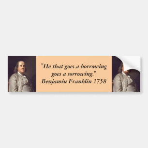 Adesivo Para Carro Autocolante no vidro traseiro: Benjamin Franklin