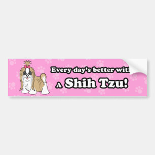 Adesivo Para Carro Autocolante no vidro traseiro bonito de Shih Tzu