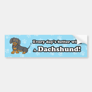 Adesivo Para Carro Autocolante no vidro traseiro bonito do Dachshund