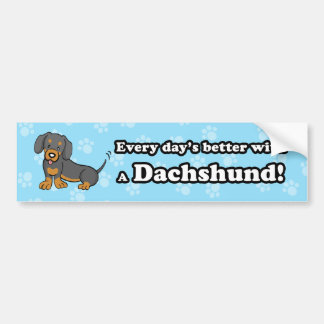 Adesivo Para Carro Autocolante no vidro traseiro bonito do Dachshund