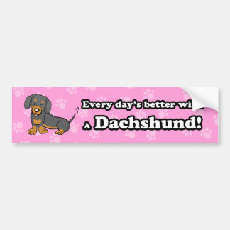 Adesivo Para Carro Autocolante no vidro traseiro bonito do Dachshund