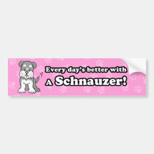 Adesivo Para Carro Autocolante no vidro traseiro bonito do Schnauzer
