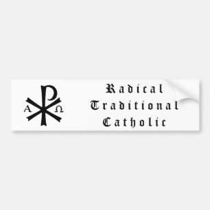 Adesivo Para Carro Autocolante no vidro traseiro católico tradiciona