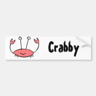 Adesivo Para Carro Autocolante no vidro traseiro Crabby