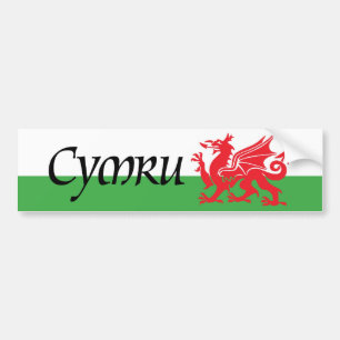 Adesivo Para Carro Autocolante no vidro traseiro da bandeira de Cymru