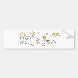 Adesivo Para Carro Autocolante no vidro traseiro da família