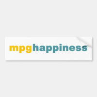 Autocolante no vidro traseiro da felicidade de MPG