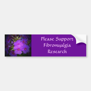 Adesivo Para Carro Autocolante no vidro traseiro da fibromialgia