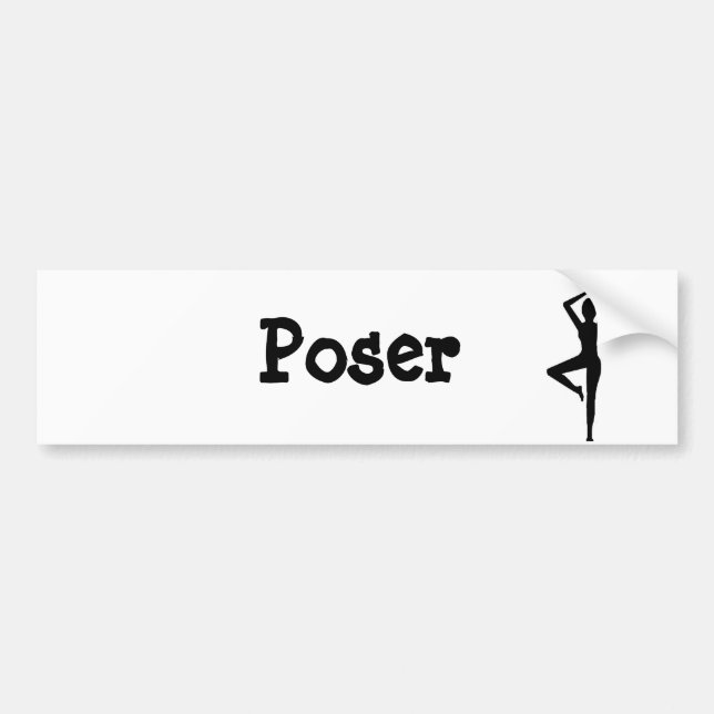 Adesivo Para Carro Autocolante no vidro traseiro da ioga (Frente)