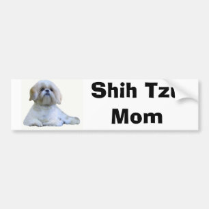 Adesivo Para Carro Autocolante no vidro traseiro da mamã de Shih Tzu