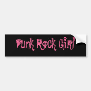 Adesivo Para Carro Autocolante no vidro traseiro da menina do punk