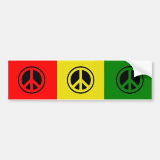 Adesivo Para Carro Autocolante no vidro traseiro da paz de Rasta