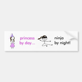 Adesivo Para Carro Autocolante no vidro traseiro da princesa Ninja